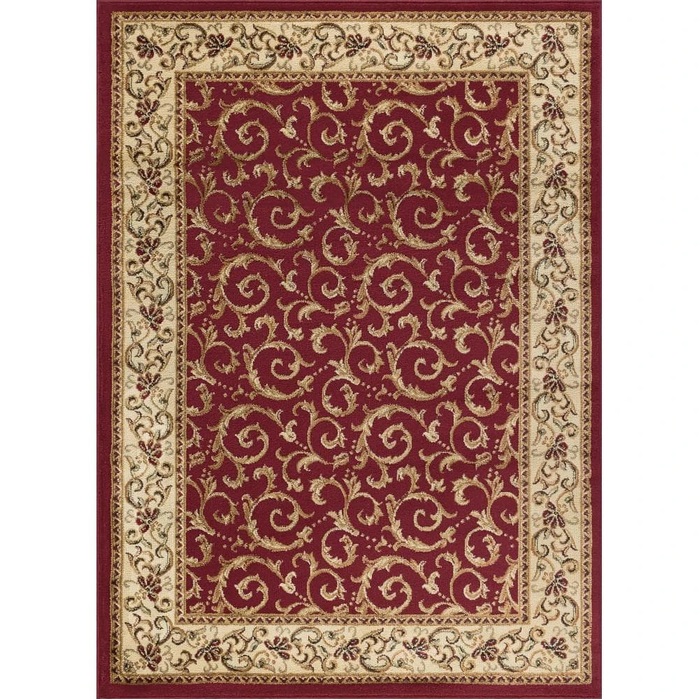 Elegance Oriental Red 8 ft. x 10 ft. Indoor Area Rug by Tayse Rugs 3 Elegance Oriental Red 8 ft. x 10 ft. Indoor Area Rug by Tayse Rugs