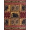 Nature Lodge Red 4 ft. x 6 ft. Indoor Area Rug by Tayse Rugs -Malibu Wide Plank Shop red tayse rugs area rugs ntr6570 4x6 64 1000