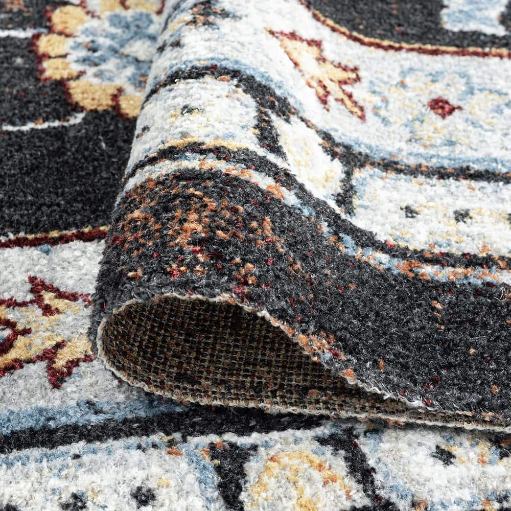 Palazzo Oriental Red 9 ft. x 12 ft. Indoor Area Rug by Tayse Rugs 7 Palazzo Oriental Red 9 ft. x 12 ft. Indoor Area Rug by Tayse Rugs - Image 5