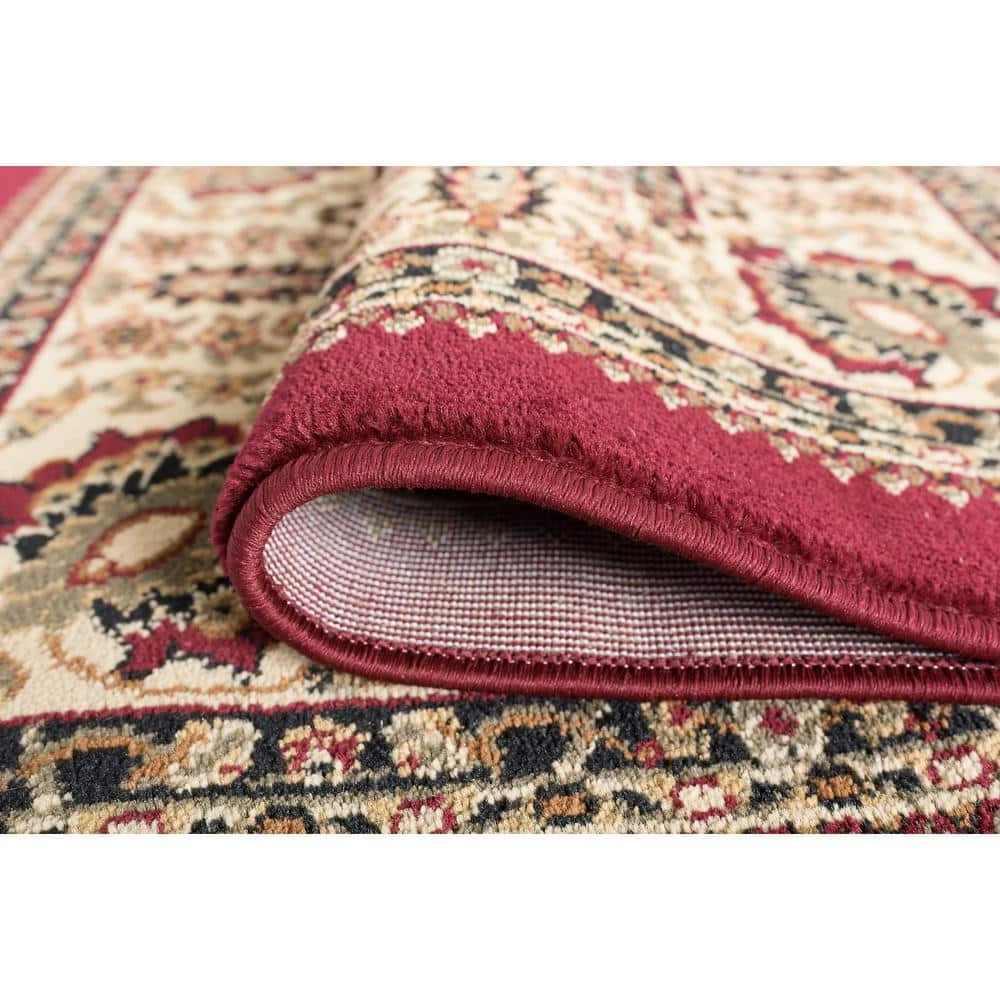 Sensation Red 9 ft. x 12 ft. Traditional Area Rug by Tayse Rugs 8 Sensation Red 9 ft. x 12 ft. Traditional Area Rug by Tayse Rugs - Image 6
