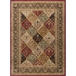 Sensation Border Red 9 ft. x 12 ft. Indoor Area Rug by Tayse Rugs