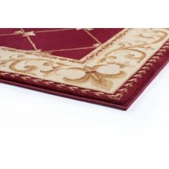 Sensation Border Red 9 ft. x 12 ft. Indoor Area Rug by Tayse Rugs -Malibu Wide Plank Shop red tayse rugs area rugs sns4880 9x12 1f 1000