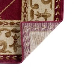 Sensation Border Red 9 ft. x 12 ft. Indoor Area Rug by Tayse Rugs -Malibu Wide Plank Shop red tayse rugs area rugs sns4880 9x12 44 1000