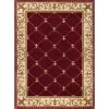 Sensation Border Red 9 ft. x 12 ft. Indoor Area Rug by Tayse Rugs -Malibu Wide Plank Shop red tayse rugs area rugs sns4880 9x12 64 1000
