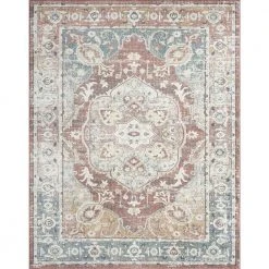 Addison Oriental Rust 8 ft. x 10 ft. Indoor Area Rug by Tayse Rugs