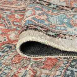 Antiquity Oriental Rust 8 ft. x 10 ft. Machine Washable Indoor Area Rug by Tayse Rugs -Malibu Wide Plank Shop rust tayse rugs area rugs aqy1104 8x10 1f 1000