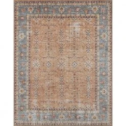 Parker Oriental Rust 5 ft. x 7 ft. Machine Washable Indoor Area Rug by Tayse Rugs
