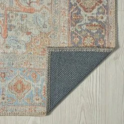 Parker Oriental Rust 5 ft. x 7 ft. Machine Washable Indoor Area Rug by Tayse Rugs -Malibu Wide Plank Shop rust tayse rugs area rugs prk1401 5x7 4f 1000