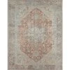 Parker Oriental Rust 5 ft. x 7 ft. Machine Washable Indoor Area Rug by Tayse Rugs -Malibu Wide Plank Shop rust tayse rugs area rugs prk1401 5x7 64 1000