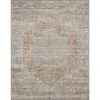 Parker Persian Rust 5 ft. x 7 ft. Machine Washable Indoor Area Rug by Tayse Rugs -Malibu Wide Plank Shop rust tayse rugs area rugs prk1701 5x7 64 1000