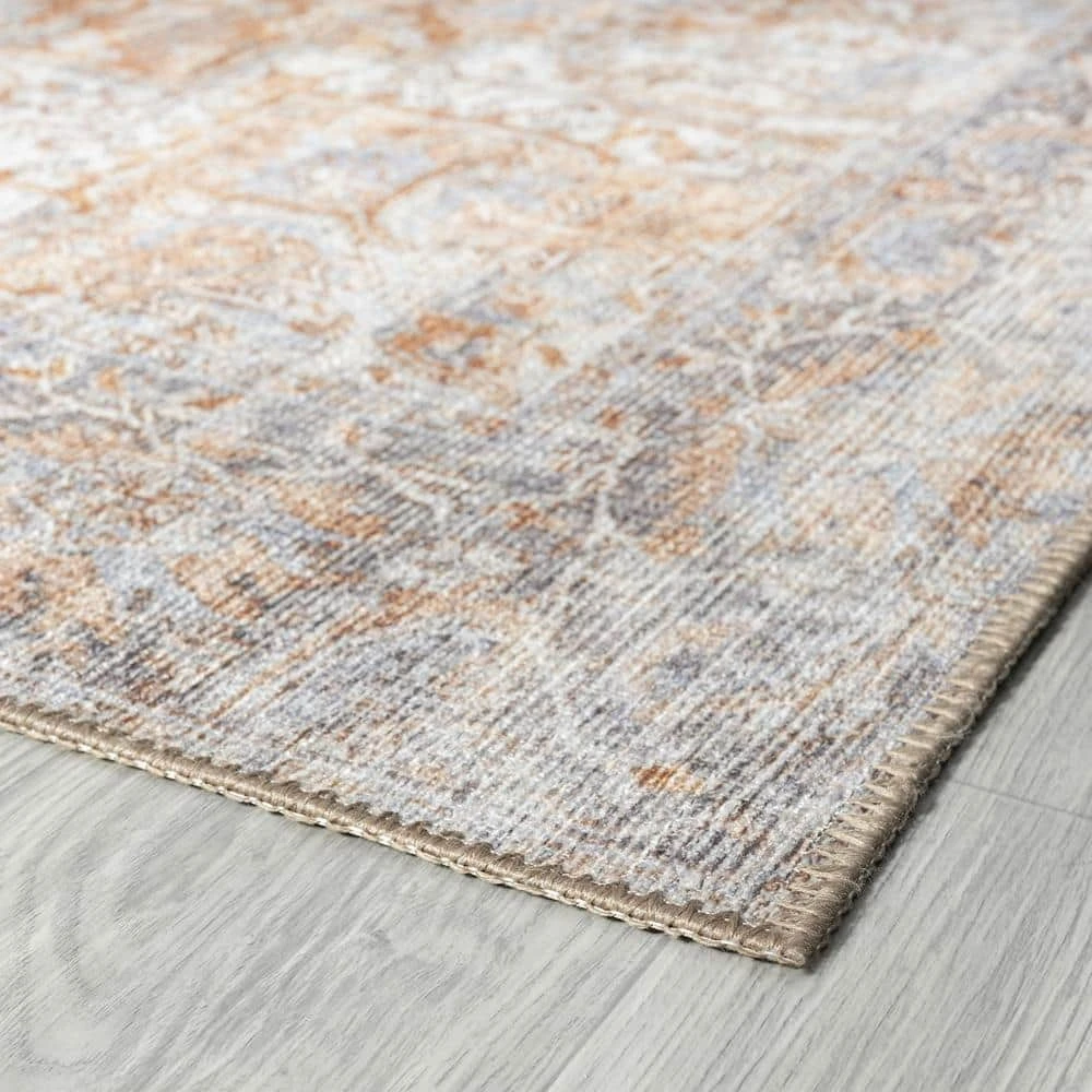 Parker Persian Rust 5 ft. x 7 ft. Machine Washable Indoor Area Rug by Tayse Rugs 10 Parker Persian Rust 5 ft. x 7 ft. Machine Washable Indoor Area Rug by Tayse Rugs - Image 8