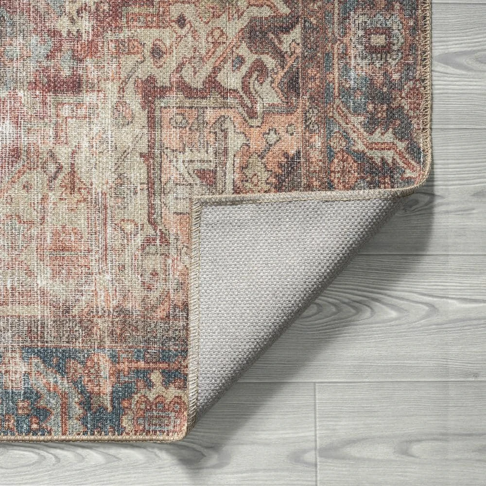 Parker Persian Rust 8 ft. x 10 ft. Machine Washable Indoor Area Rug by Tayse Rugs 6 Parker Persian Rust 8 ft. x 10 ft. Machine Washable Indoor Area Rug by Tayse Rugs - Image 4