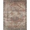 Parker Persian Rust 8 ft. x 10 ft. Machine Washable Indoor Area Rug by Tayse Rugs -Malibu Wide Plank Shop rust tayse rugs area rugs prk1901 8x10 64 1000