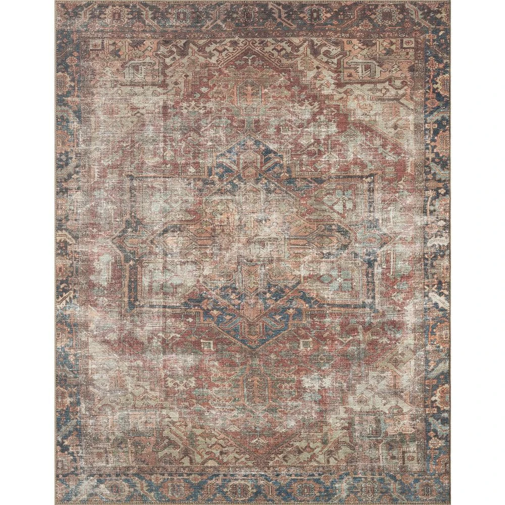 Parker Persian Rust 8 ft. x 10 ft. Machine Washable Indoor Area Rug by Tayse Rugs 3 Parker Persian Rust 8 ft. x 10 ft. Machine Washable Indoor Area Rug by Tayse Rugs