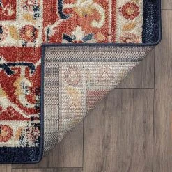 Tuscany Oriental Rust 8 ft. x 10 ft. Indoor Area Rug by Tayse Rugs -Malibu Wide Plank Shop rust tayse rugs area rugs tus1204 8x10 4f 1000