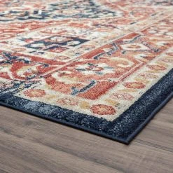 Tuscany Oriental Rust 8 ft. x 10 ft. Indoor Area Rug by Tayse Rugs -Malibu Wide Plank Shop rust tayse rugs area rugs tus1204 8x10 c3 1000