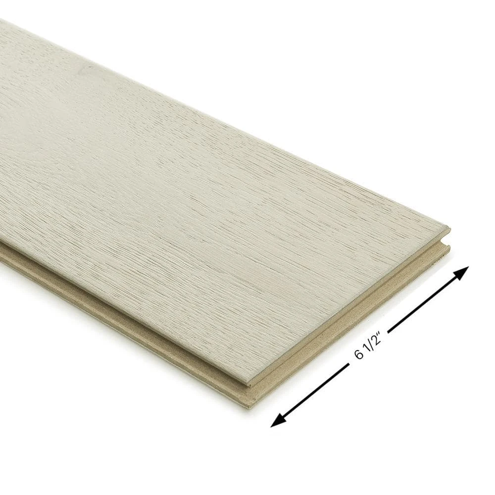 French Oak Salt Creek 3/8 in. Thick x 6-1/2 in. Wide x Varying Length Click Lock Hardwood Flooring (23.64 sq. ft./case) by Malibu Wide Plank 7 French Oak Salt Creek 3/8 in. Thick x 6-1/2 in. Wide x Varying Length Click Lock Hardwood Flooring (23.64 sq. ft./case) by Malibu Wide Plank - Image 5