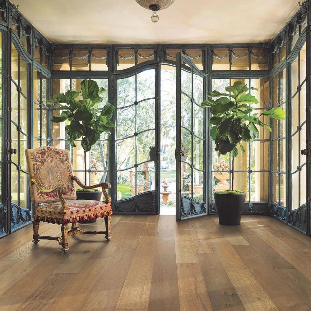 French Oak Santa Barbara 1/2 in. T x 7.5 in. W x Varying Length Engineered Click Hardwood Flooring (23.44 sq. ft./case) by Malibu Wide Plank 4 French Oak Santa Barbara 1/2 in. T x 7.5 in. W x Varying Length Engineered Click Hardwood Flooring (23.44 sq. ft./case) by Malibu Wide Plank - Image 2