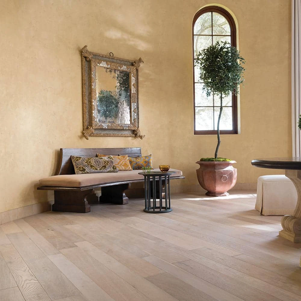 French Oak Santa Monica 1/2 in. T x 5 and 7 in. W x Varying Length Engineered Hardwood Flooring (24.93 sq. ft./case) by Malibu Wide Plank 4 French Oak Santa Monica 1/2 in. T x 5 and 7 in. W x Varying Length Engineered Hardwood Flooring (24.93 sq. ft./case) by Malibu Wide Plank - Image 2