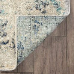 Detroit Abstract Silver 8 ft. x 10 ft. Indoor Area Rug by Tayse Rugs -Malibu Wide Plank Shop silver tayse rugs area rugs dtr1610 8x10 4f 1000