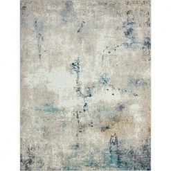 Detroit Abstract Silver 8 ft. x 10 ft. Indoor Area Rug by Tayse Rugs