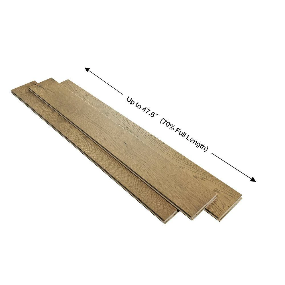 French Oak Sunset Cliffs 3/8 in. T x 6-1/2 in. W x Varying L Eng Click Hardwood Flooring (945.50 sq. ft. / pallet) by Malibu Wide Plank 7 French Oak Sunset Cliffs 3/8 in. T x 6-1/2 in. W x Varying L Eng Click Hardwood Flooring (945.50 sq. ft. / pallet) by Malibu Wide Plank - Image 5