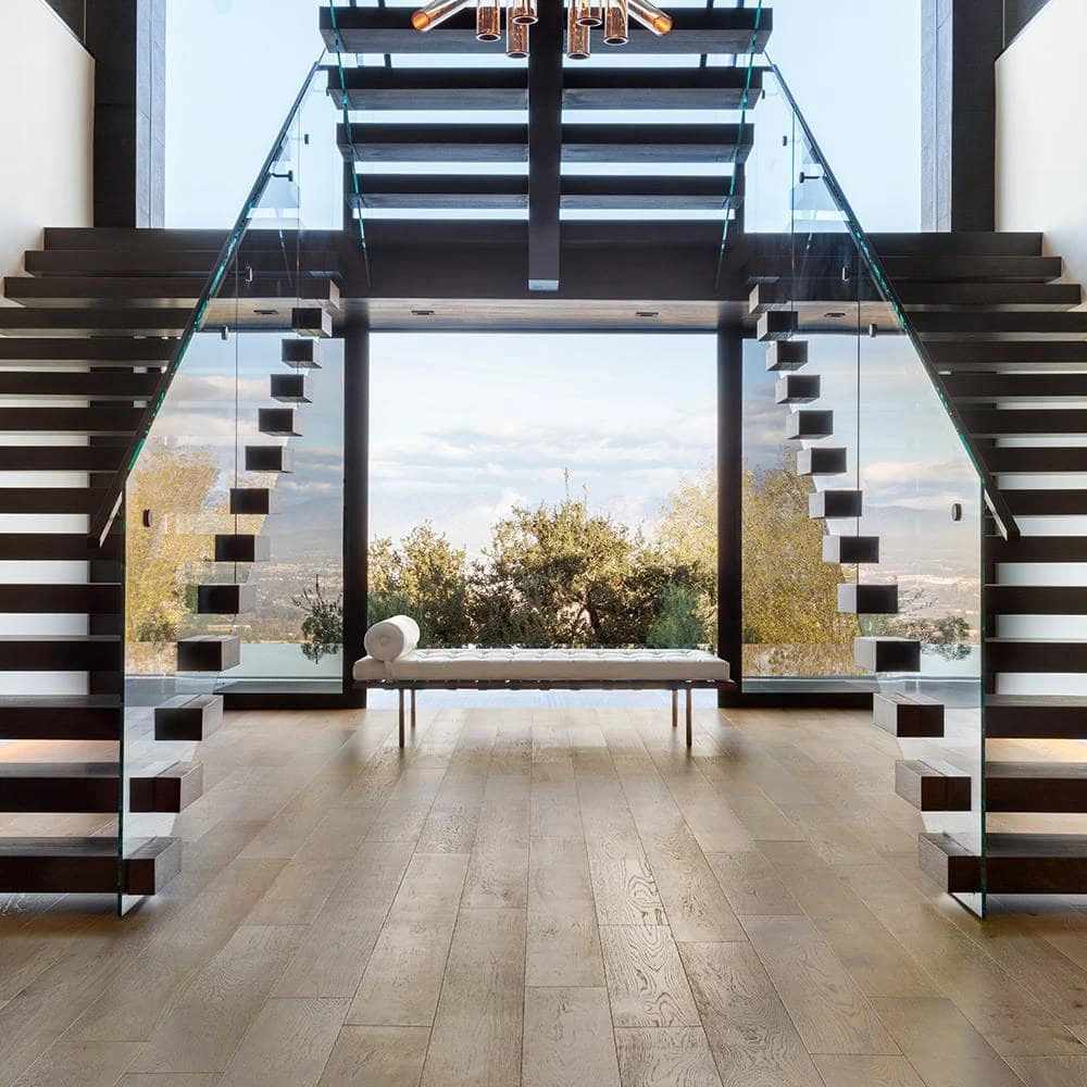 French Oak Sunset Cliffs 3/8 in. T x 6-1/2 in. W x Varying L Eng Click Hardwood Flooring (945.50 sq. ft. / pallet) by Malibu Wide Plank 4 French Oak Sunset Cliffs 3/8 in. T x 6-1/2 in. W x Varying L Eng Click Hardwood Flooring (945.50 sq. ft. / pallet) by Malibu Wide Plank - Image 2