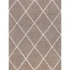 Jersey Shag Diamond Tan 9 ft. x 12 ft. Indoor Area Rug by Tayse Rugs -Malibu Wide Plank Shop tan tayse rugs area rugs jrs1108 9x12 64 1000