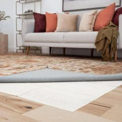 Super Grip Solid Cream 9 ft. x 13 ft. Indoor/Outdoor Area Rug Pad by Tayse Rugs -Malibu Wide Plank Shop tayse rugs rug pads sgp1117 9x13 31 1000