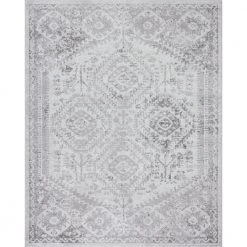 Nexus Oriental White 9 ft. x 12 ft. Indoor Area Rug by Tayse Rugs