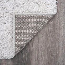 Soho Shag Solid Color White 5 ft. x 7 ft. Indoor Area Rug by Tayse Rugs 13 Soho Shag Solid Color White 5 ft. x 7 ft. Indoor Area Rug by Tayse Rugs -Malibu Wide Plank Shop white tayse rugs area rugs soh1300 5x7 1f 1000