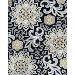 Wyatt Floral Yellow 9 ft. x 12 ft. Indoor Area Rug by Tayse Rugs
