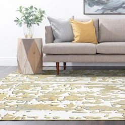 Wyatt Abstract Yellow 9 ft. x 12 ft. Indoor Area Rug by Tayse Rugs 16 Wyatt Abstract Yellow 9 ft. x 12 ft. Indoor Area Rug by Tayse Rugs -Malibu Wide Plank Shop yellow tayse rugs area rugs wyt1611 9x12 44 1000