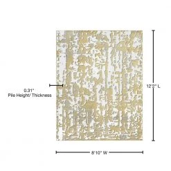 Wyatt Abstract Yellow 9 ft. x 12 ft. Indoor Area Rug by Tayse Rugs 18 Wyatt Abstract Yellow 9 ft. x 12 ft. Indoor Area Rug by Tayse Rugs -Malibu Wide Plank Shop yellow tayse rugs area rugs wyt1611 9x12 76 1000